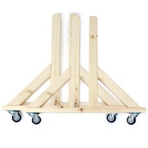 아이베란다 타공판 파티션 하프(루바&래티스), ㅛ자 바퀴형 지지대(2개1세트)