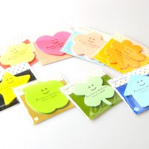 크리에잇투 컬러폼 점착메모지 메모지, 핑크하트