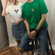 플로우핏 온리원 코튼 커플 반팔티셔츠