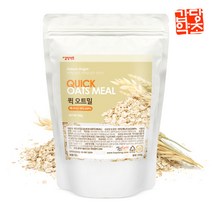 갑당약초 퀵오트밀 1KG(500gX2) 압착 귀리 오트밀, 1개