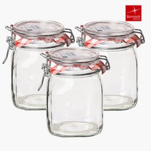 보르미올리 피도 유리 밀폐용기 화이트, 3개입, 750ml
