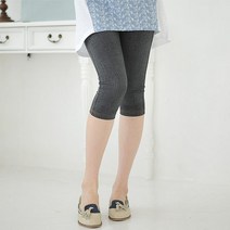 마더라이크 아이스7부데님- 여름 임산부레깅스 임부레깅스 임부복
