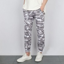 롤업진 린넨 밴딩카모 스판 조거 팬츠 2color