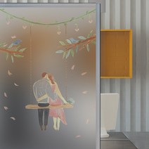 낭만창고 ncdr026-사랑의 언약식-샤워부스 유리문시트지 시트지