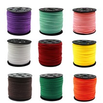 영재몰 가죽끈롤 100야드 샤무드끈 가죽목걸이 가죽팔찌재료 가죽공예, 분홍, 1롤