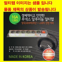 동양전자산업 모음-동양 16A 3000w 알루미늄 멀티탭 렉용 랙용 서버랙 허브랙 멀티탭-컴퓨터 전산실 방재실 cctv, 4구1.5m