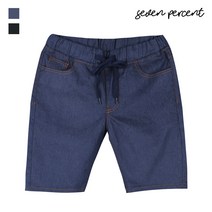 [세븐퍼센트] 매직 생지 밴딩 청 반바지