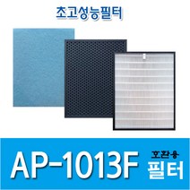 국산 H13등급 코웨이 AP-1013F 공기청정기 필터 호환용, 헤파1+탈취1+기능성6