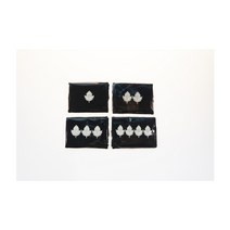 [경비용품] 잎사귀 2개 견장계급장(천), 단품, 단품