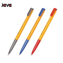 자바 e-오피스볼펜 1.0mm 1타 12개입 사무용볼펜 다용도필기구, 검정