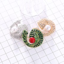 kirakirashop 달팽이 진주 브로치_BRC3108