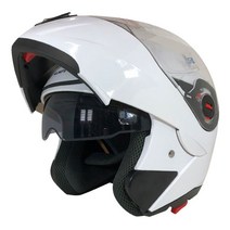 JEC ST831 오토바이 선바이져 시스템헬멧, 화이트