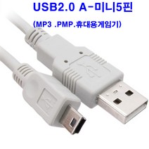 netmate kw-2.0 USB Mini 5P 케이블 usb 미니5핀 mp3 pmp 전원케이블, 1개, 10m