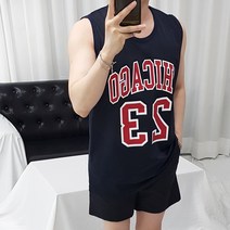 로니케이 시카고 23 메쉬 민소매 나시티셔츠 4color