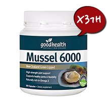 Good Health 뉴질랜드 정품 굿헬스 초록입홍합 6000mg 300캡슐 3개세트