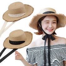 미스21 왕골 리본 모자 버킷햇 라탄 밀집 여름 바캉스 바닷가 여자 성인 여성용 여성 모자 hat cap