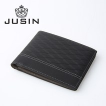 주신JUSIN 남자반지갑 가죽반지갑 이니셜각인 남자지갑 지갑