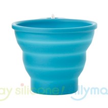 토탈하우스 실리만 실리콘 접이식 휴대컵 WSK4131 등산컵 150ml 접이식컵 폴딩컵, 청록
