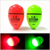 HITPACE 옵저버 전자구멍찌 주야겸용 고감도 모노낚시, 2B호(그린), 1개