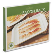 폭스런 마이크로웨이브 베이컨 랙 스테이크판, White, 1개