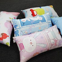 헬로베딩 캐릭터 유아동 베개 (솜포함), 러블리걸핑크