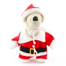 QiYuQoo 강아지옷 애견의류 체리스 3D산타, 빨강