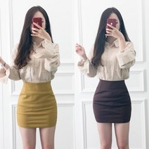 H라인 스판 미니 스커트 6 Color