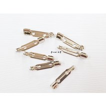 14개) 일자 브롯치핀/브로치/일자핀/일자뱃지/일자공핀/옷핀/코사지핀, 1.5cm 14개, 14개