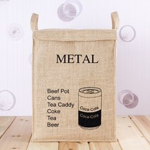 SH 사각 재활용 분리수거함 캔 종이 플라스틱 분리수거 통, 캔분리수거함, 1개