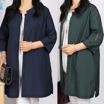 노브패리스 엄마옷 Z02에리구슬마이 66~130사이즈 중년여성의류 할머니 국내생산 여름 재킷 아우터 체형커버 모임 하객 상견례 큰언니 외투 외출복 가벼운 국내생산