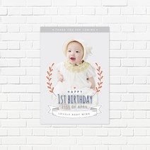 러블리데이 돌잔치 포토테이블 이벤트 보드 모던스타일 돌상소품, 3)A3사이즈(+종이고리)