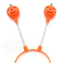 즐거운파티랑 할로윈 파티 머리띠, 호박스프링머리띠, 1개