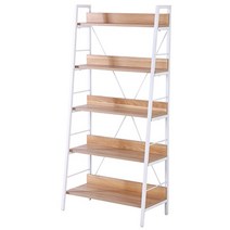 몰퍼니처 테이블 책장 YWD4008-WH 홀리책장 5단, 화이트