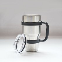 아이콘 몬스터 텀블러 보온컵 보냉컵 실버 스테인리스 900ml, 몬스터 텀블러 + 방수뚜껑