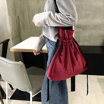 원더씨 부드럽고 따뜻한 가을 벨벳 벨로아 에코 복조리가방 숄더백(4color)