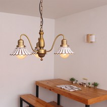 보아스라이팅 엔틱3등 팬던트 LED 카페 식탁등 인테리어조명, 엔틱3등(몸체)+에디슨전구(막대형)3개