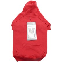 잭앤조이 애견 베이직 후드티, Tomato Red