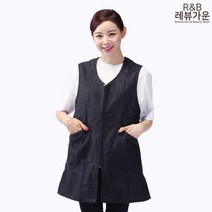 레뷰가운 AE276 모직앞치마 겨울 두꺼운 방한 원피스형 기모 앞치마, AE276_다크그레이M, 1개