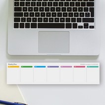 예닮 키보드 메모패드 A 위클리플랜 2개 메모지 메모 메모장 데스크노트 노트패드