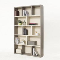 소티디자인 리브로 더블투톤 5단 책장 1200 - 2color, 그레이크림화이트