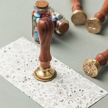 보냄 황동인장 알파벳 실링왁스, X