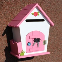 마프 명판없이 건의함 고객소리함 의견함 제안함 기타푯말 등등, R2192P/핑크 로즈 열쇠우체통