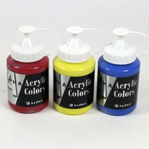 알파색채 실버 아크릴칼라 500ml 아크릴물감, 999 Black