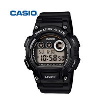 CASIO 100m방수 LED라이트 손목알람진동시계 10년전지 W-735H-1A 진동시계