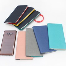 PU 수첩 헐트 48절 (9x17.5cm) 양장 다이어리 플래너 인조가죽, 핑크(주일식)