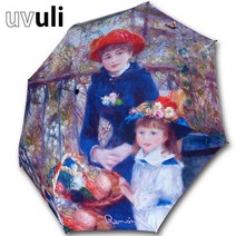 아름지다 UVULI 우블리-르누아르_두자매 명화 자동3단 우양산 3단우산