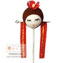 핸디몰 전통인형머리(소 2cm) 신랑신부 인형머리 신랑머리 신부머리, 신부
