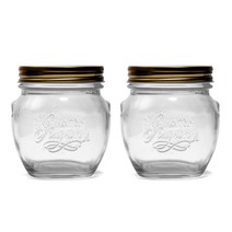 보르미올리 앙포라 유리용기, 2개, 300ml