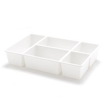 삼도 책상 서랍 칸막이 정리함, 화이트