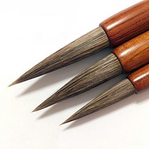 아주문구 서예붓우모필단봉한문한글 우모필단봉, 1개, 8호